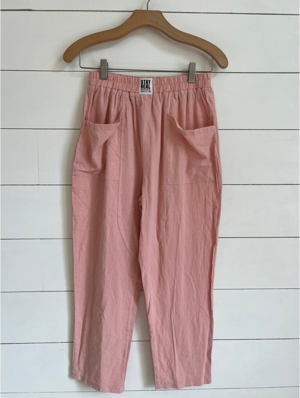 Stay Real Designs By Barrod Lounge Pants Women's Size M Pink Beach Boho Summer